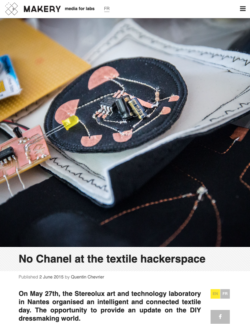 Makery - No Chanel at the textile hackerspace